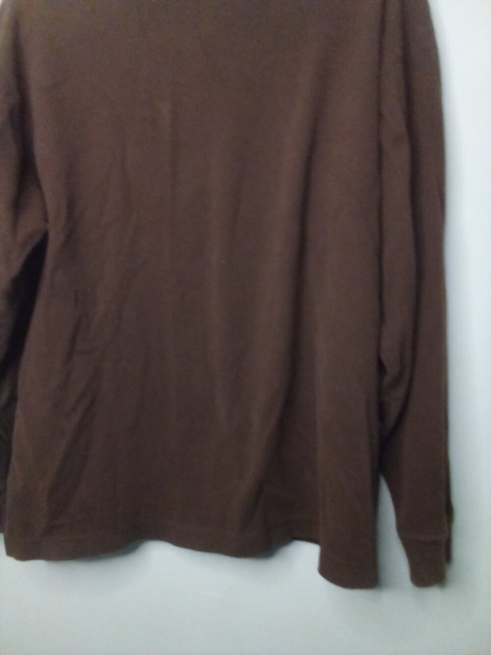 Liz Sport Shirt Women L Button Up Polo Soft Brown - Picture 13 of 14